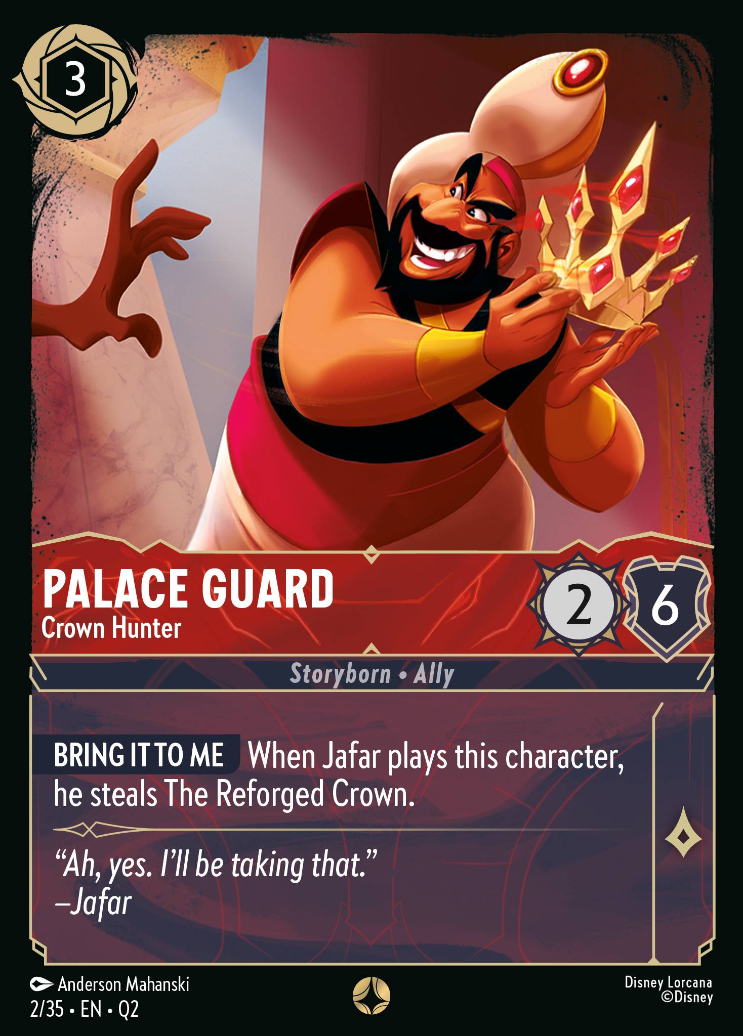 Palace Guard — Crown Hunter Disney Lorcana card