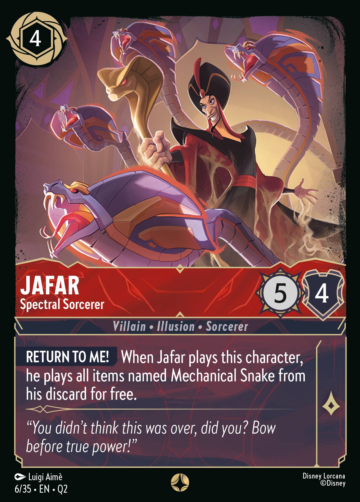 Jafar — Spectral Sorcerer Disney Lorcana card