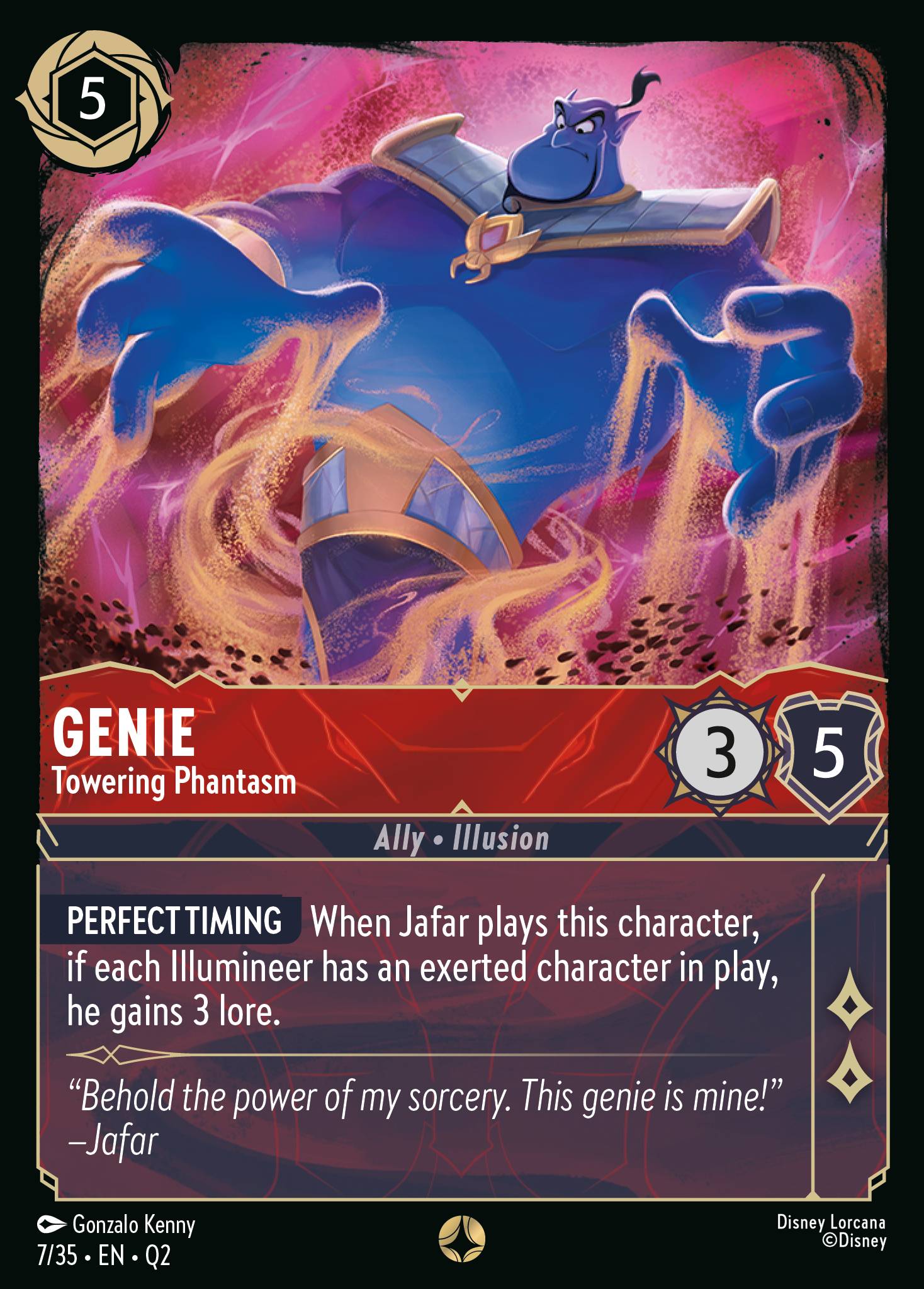 Genie — Towering Phantasm Disney Lorcana card