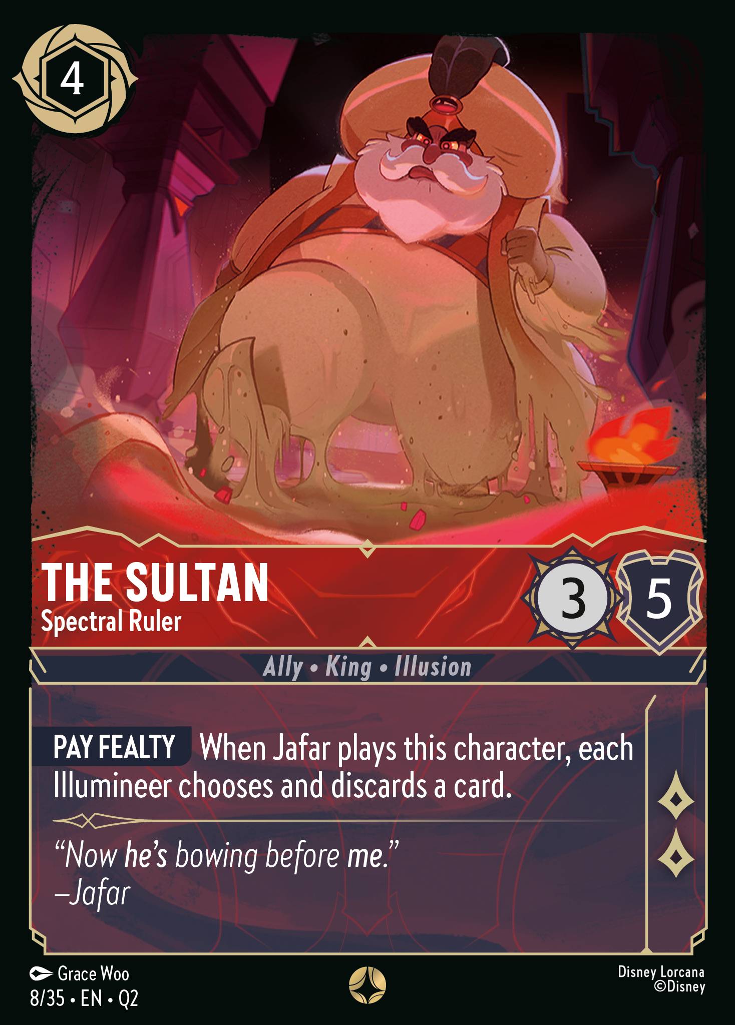 The Sultan — Spectral Ruler Disney Lorcana card