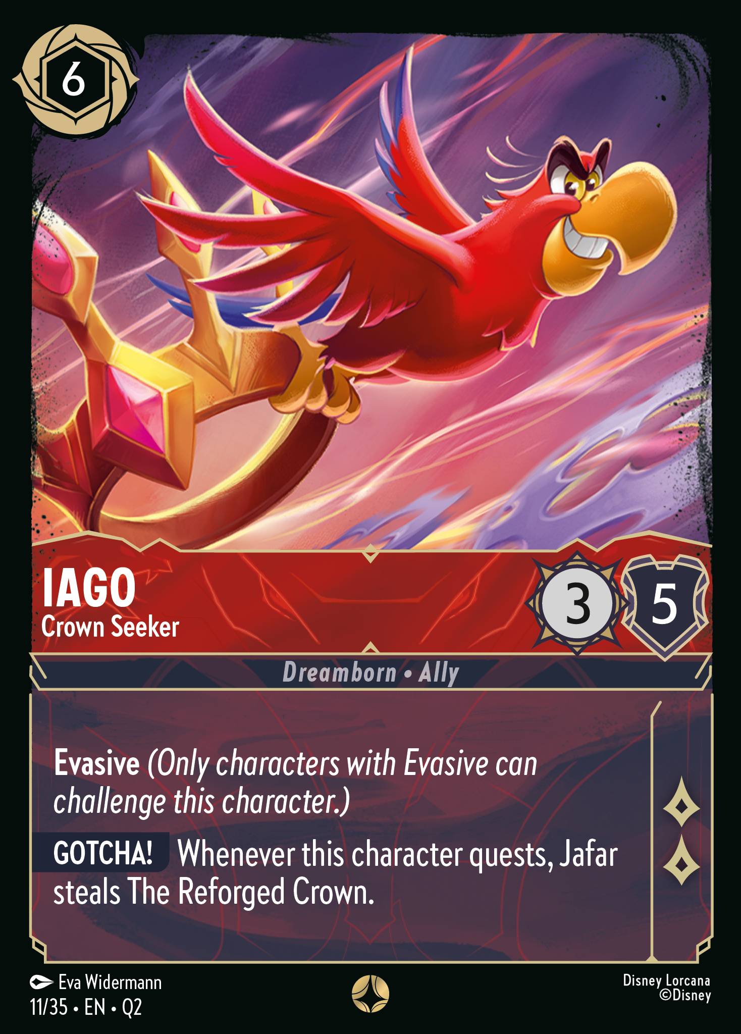 Iago — Crown Seeker Disney Lorcana card