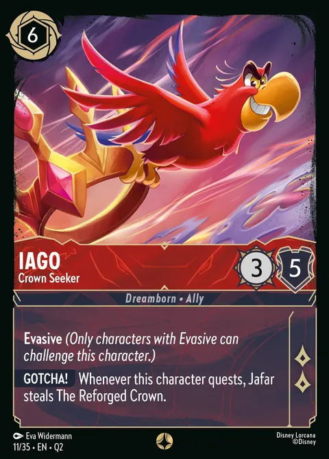 Iago — Crown Seeker Disney Lorcana card