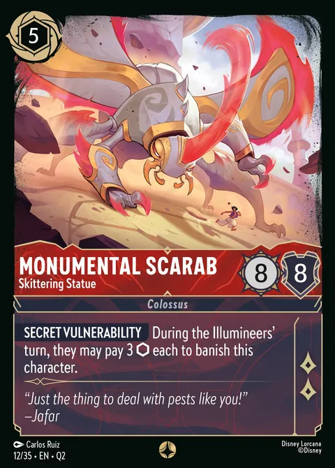 Monumental Beetle — Skittering Statue Disney Lorcana card