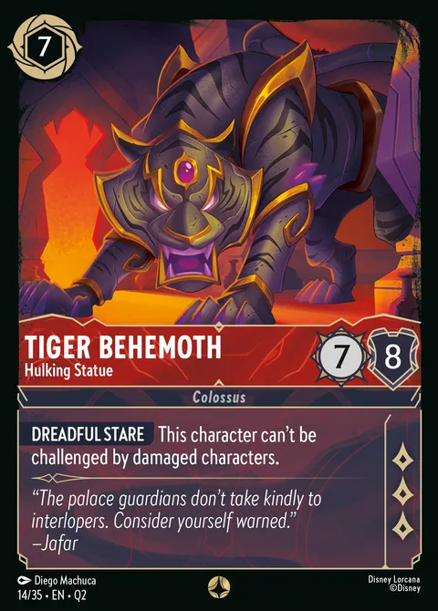 Tiger Behemoth — Hulking Statue Disney Lorcana card