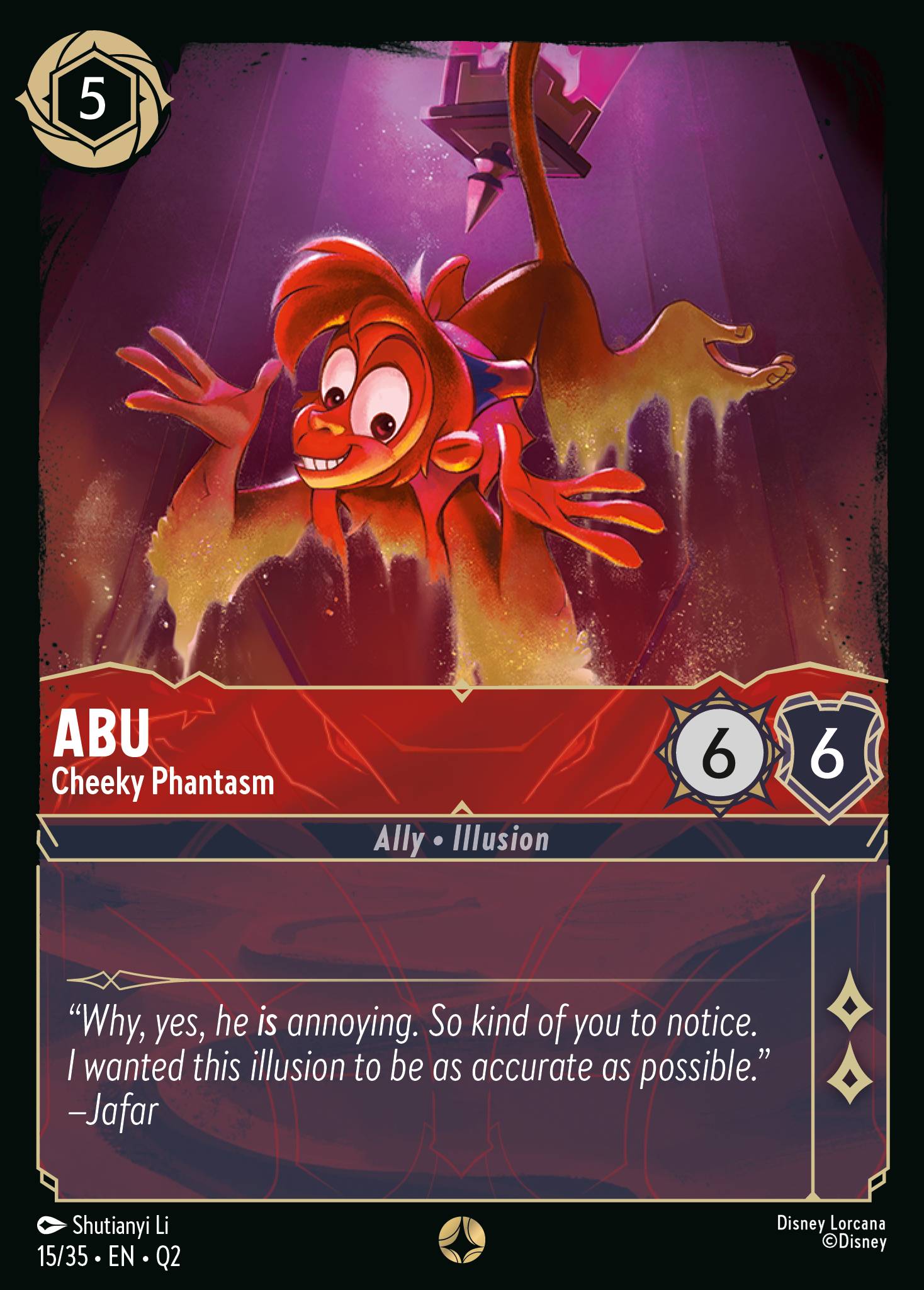 Abu — Cheeky Phantasm Disney Lorcana card