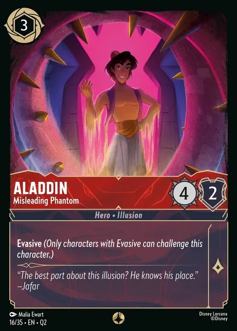 Aladdin — Misleading Phantom Disney Lorcana card