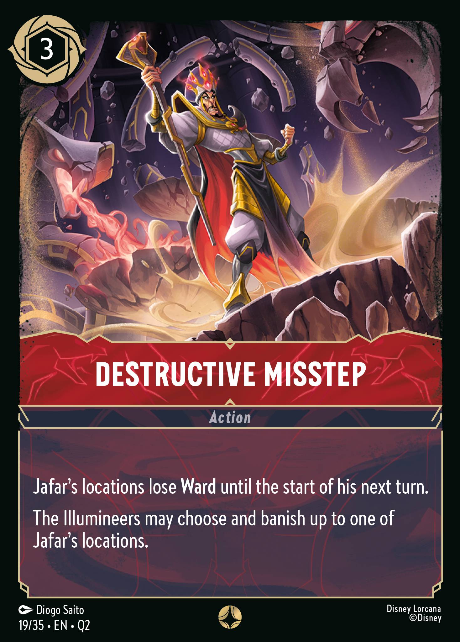 Destructive Misstep Disney Lorcana card