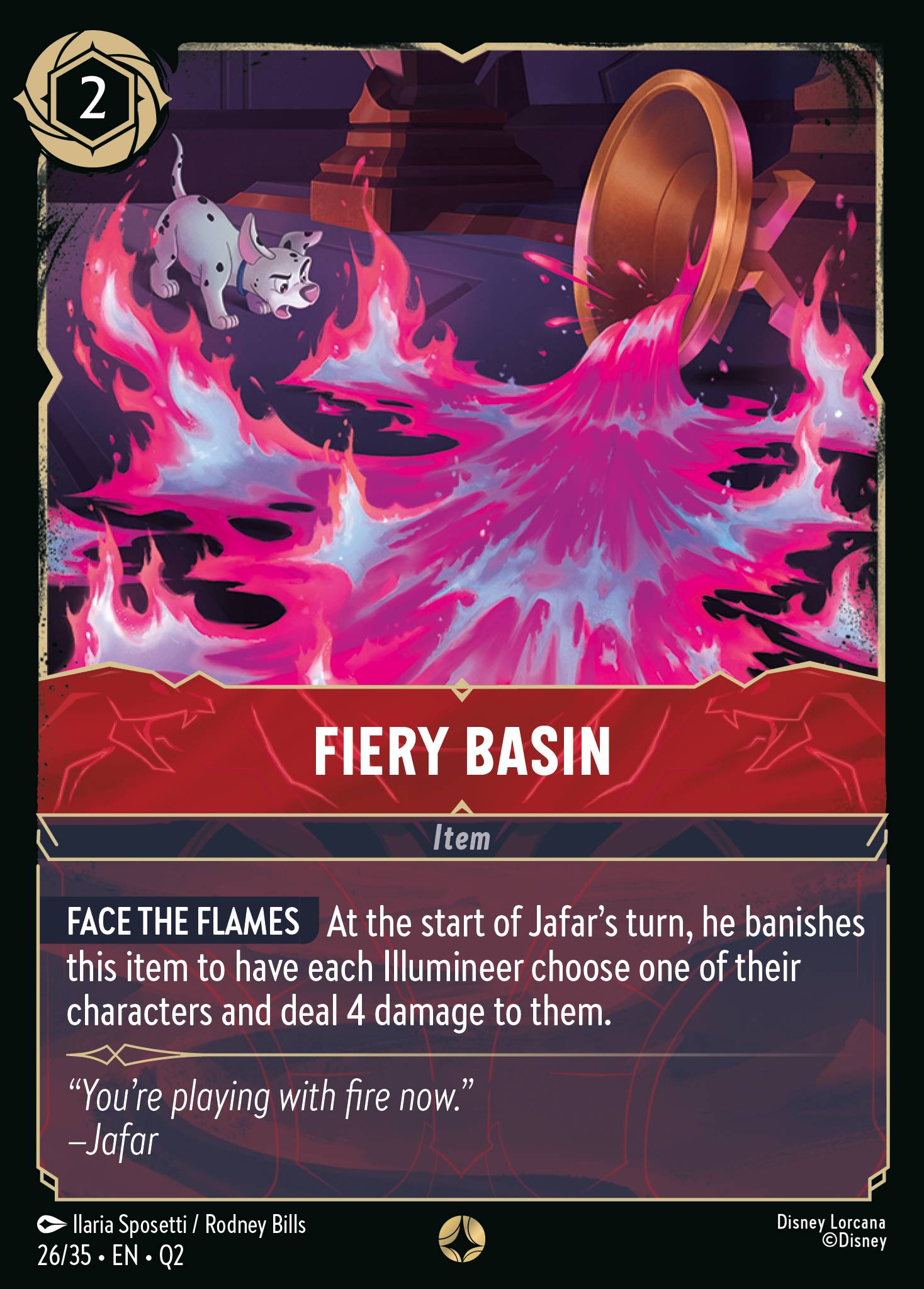 Fiery Basin Disney Lorcana card