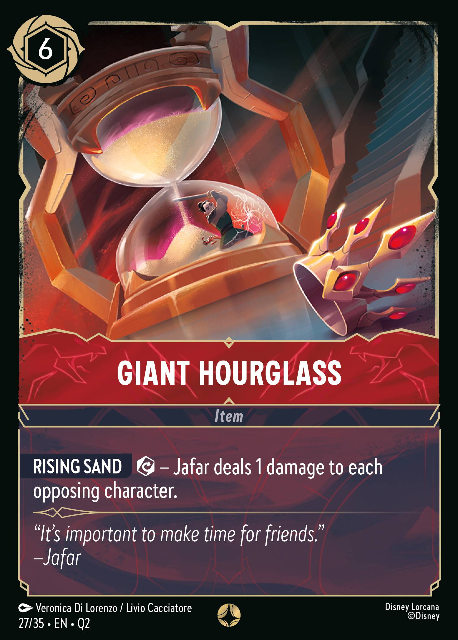 Giant Hourglass Disney Lorcana card