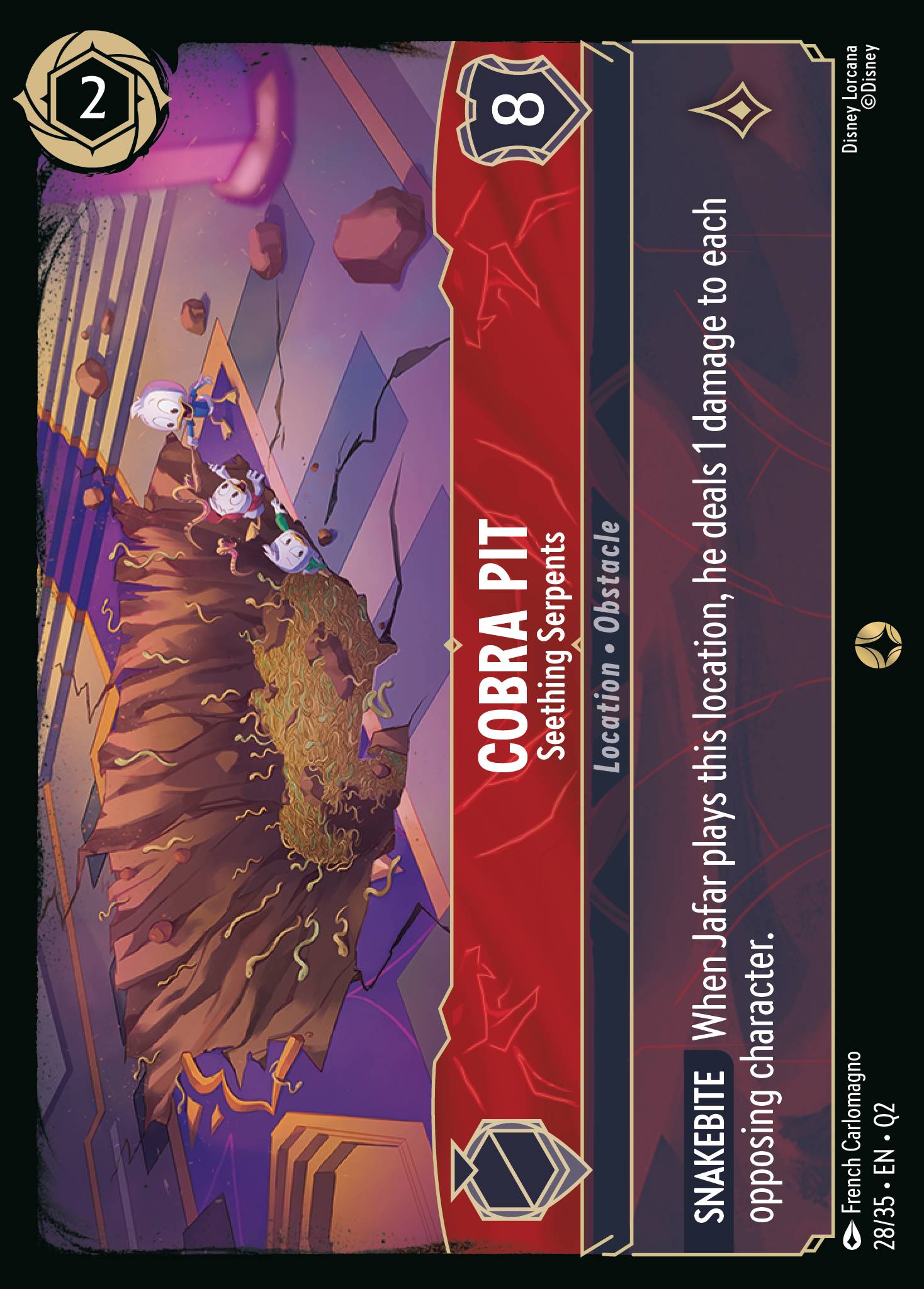 Cobra Pit — Seething Serpents Disney Lorcana card