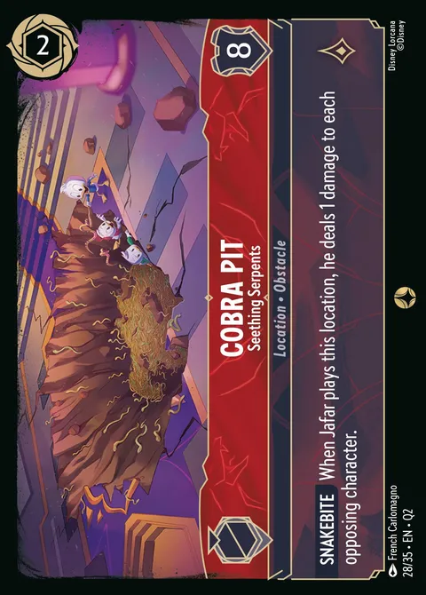 Cobra Pit — Seething Serpents Disney Lorcana card