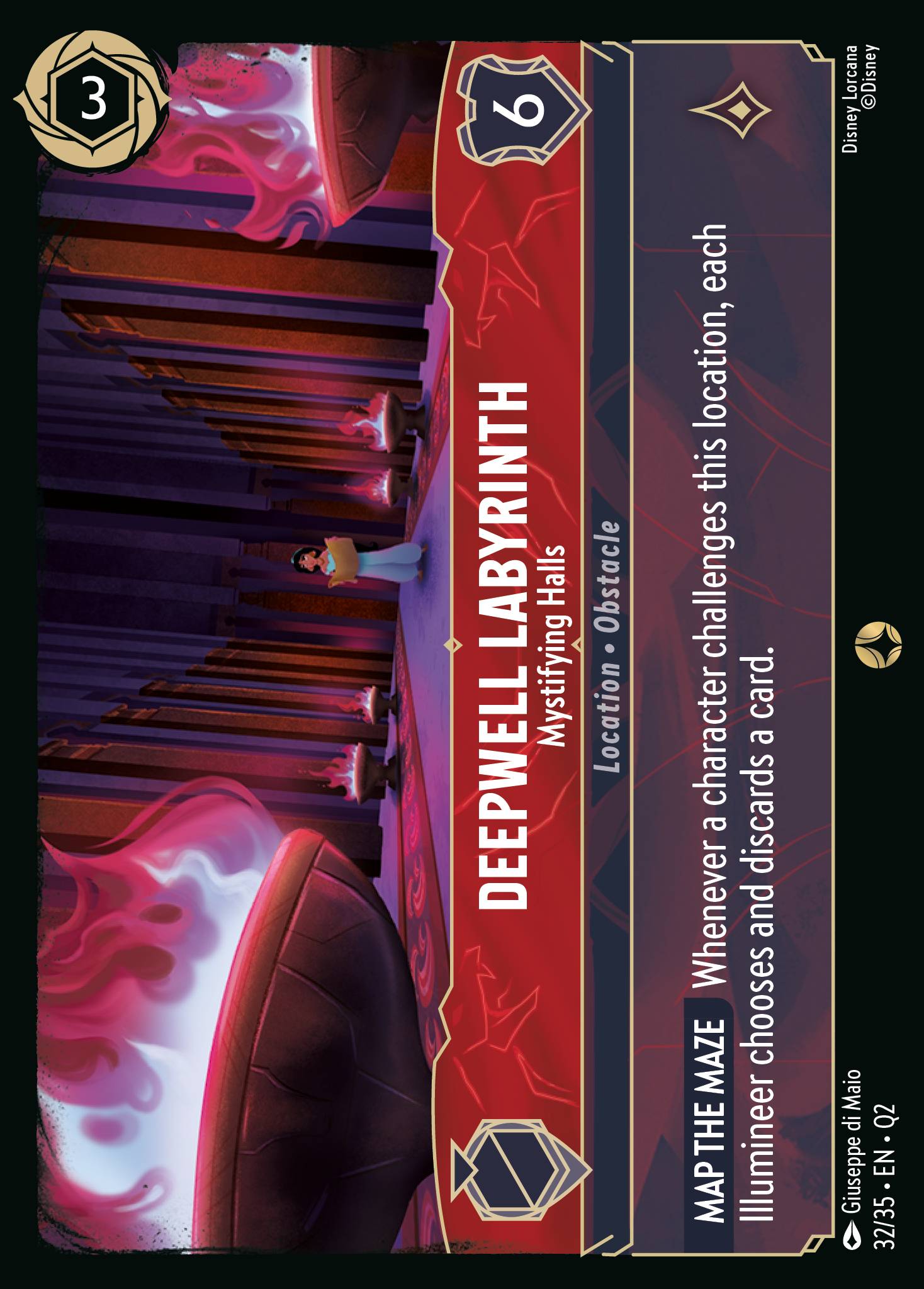 Deepwell Labyrinth — Mystifying Halls Disney Lorcana card
