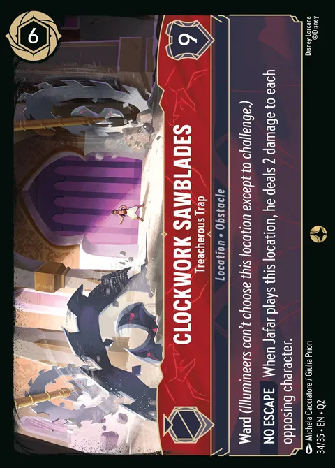Clockwork Sawblades — Treacherous Trap Disney Lorcana card