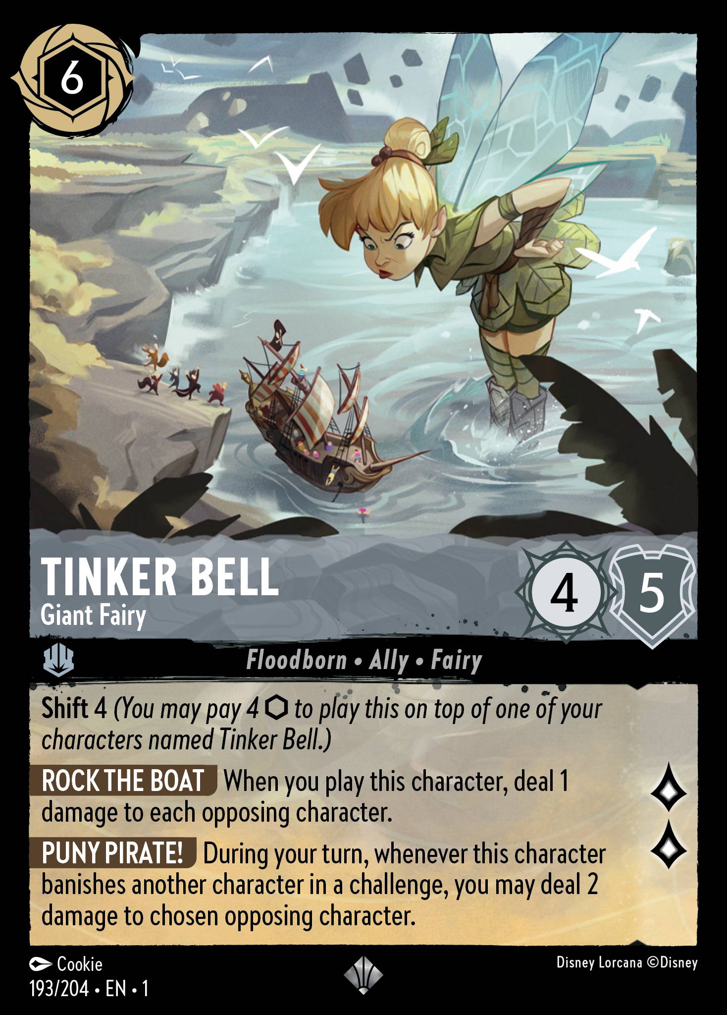 Tinker Bell — Giant Fairy Disney Lorcana card