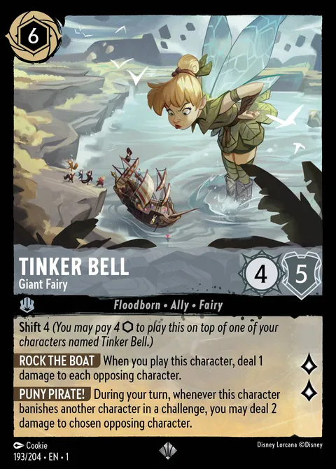 Tinker Bell — Giant Fairy Disney Lorcana card