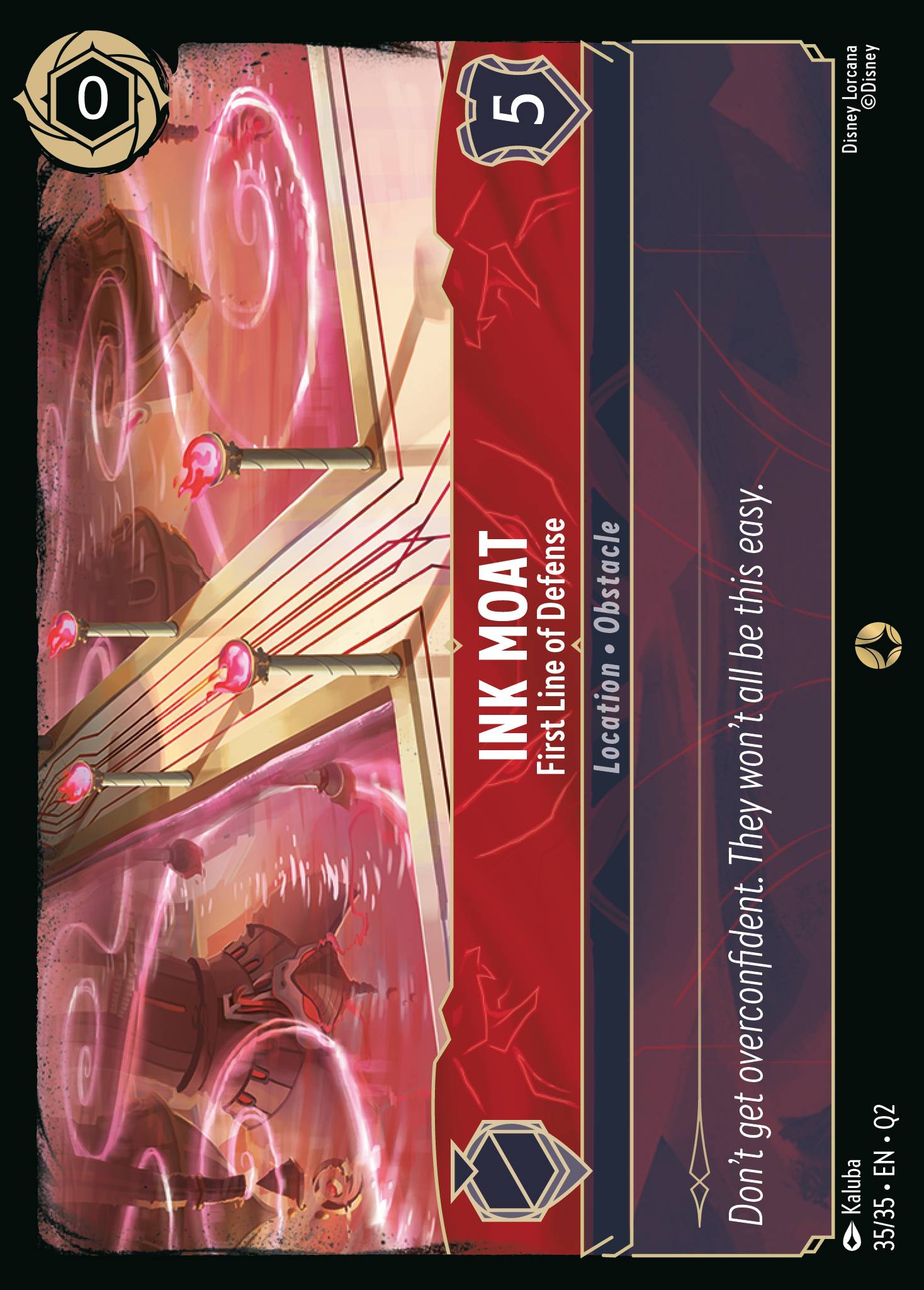 Ink Moat — First Line of Defense Disney Lorcana card