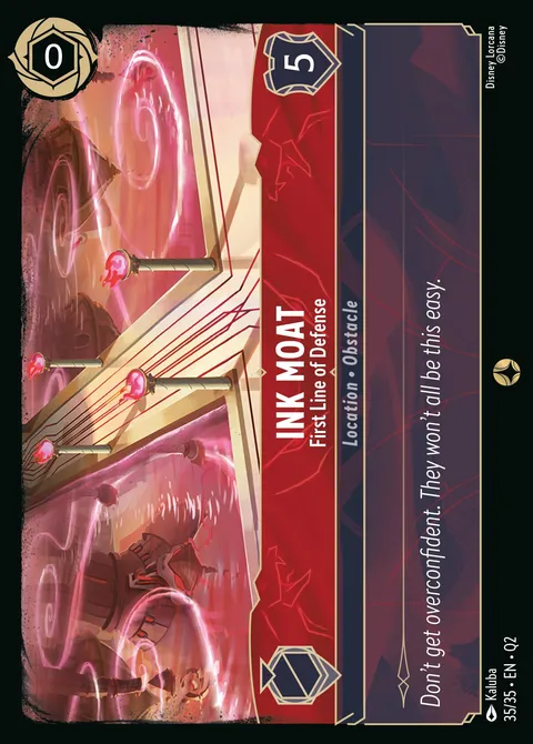 Ink Moat — First Line of Defense Disney Lorcana card