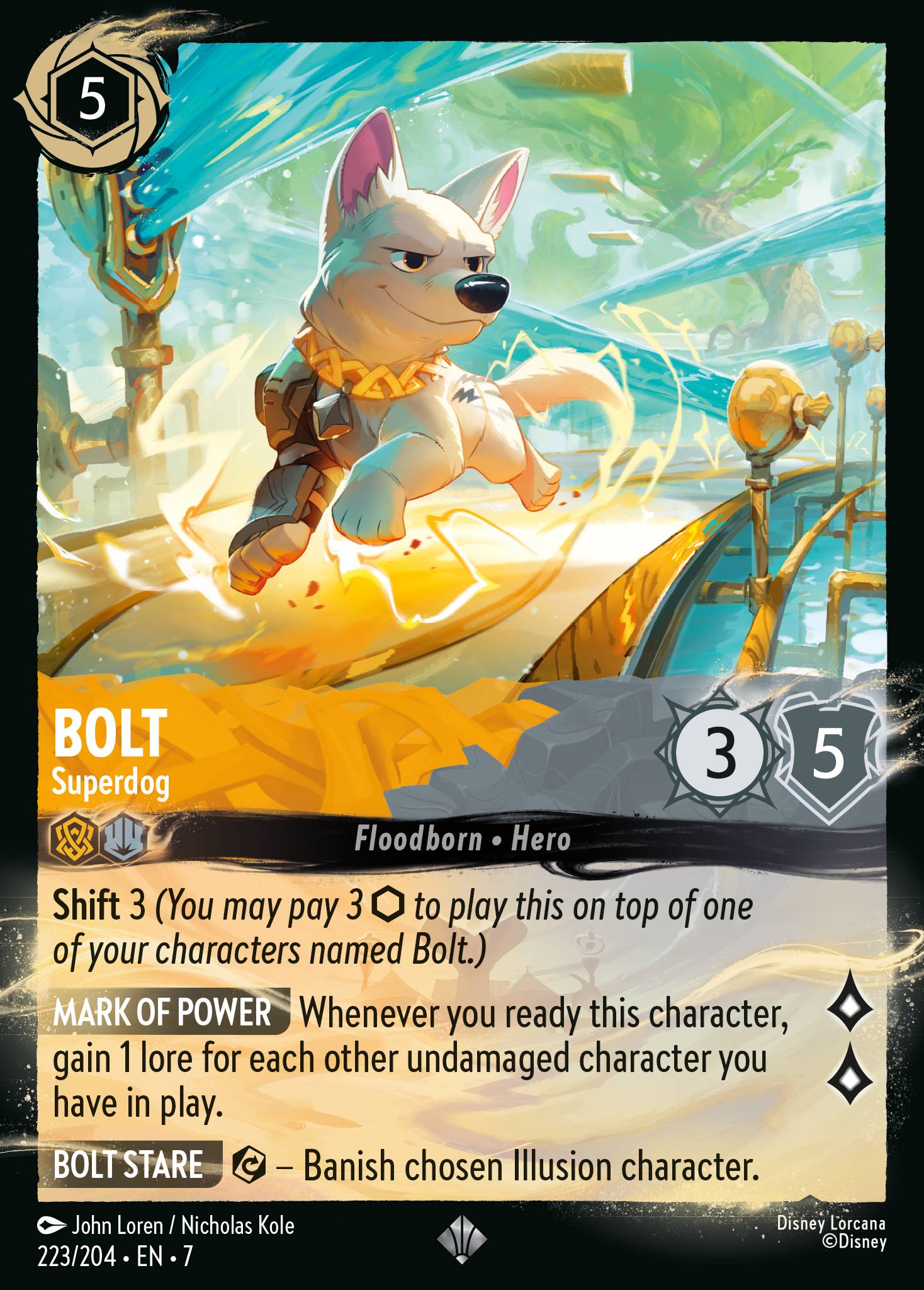 Bolt — Superdog Disney Lorcana card