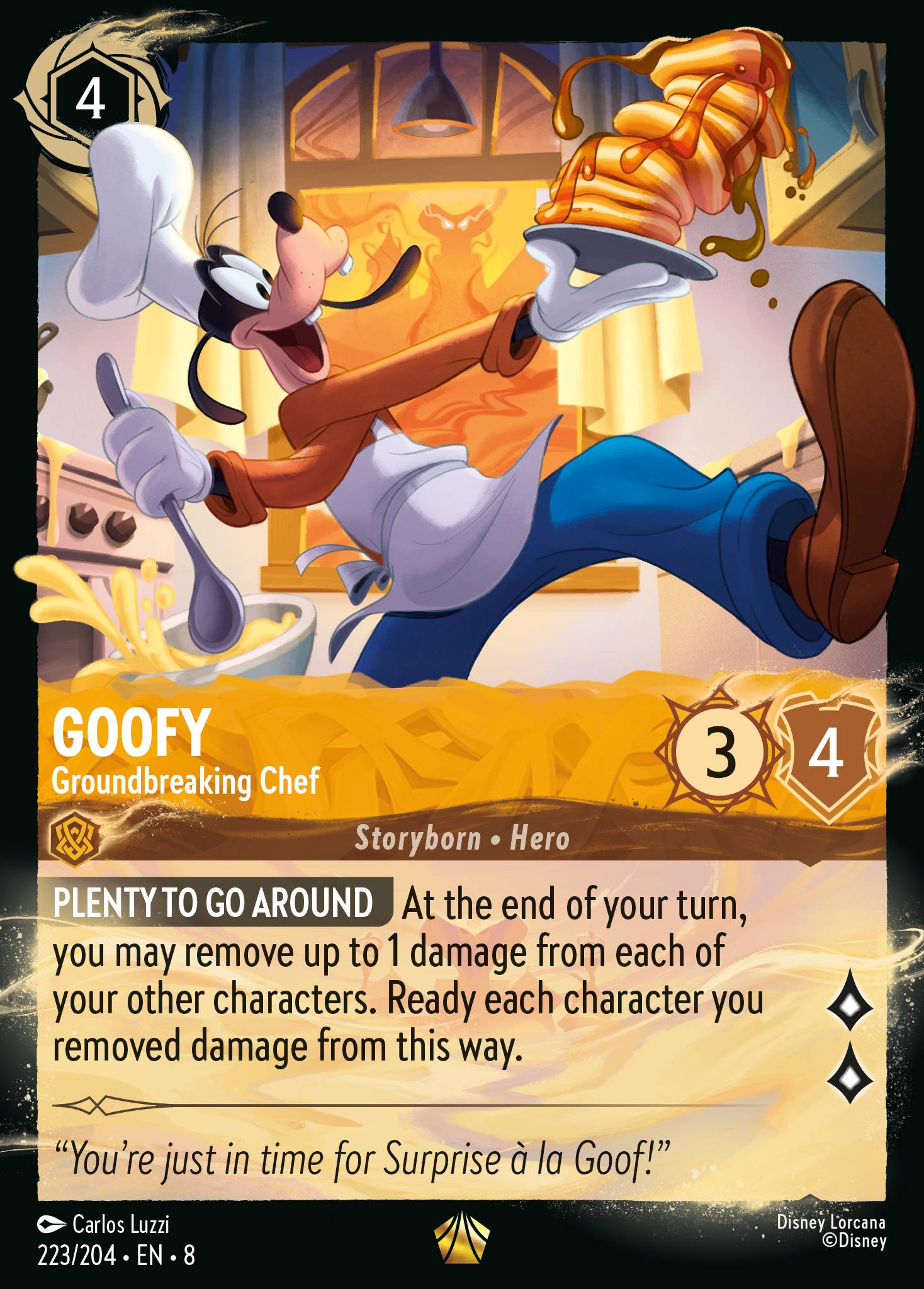 Goofy — Groundbreaking Chef Disney Lorcana card