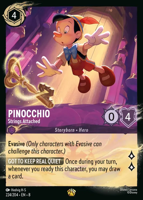 Pinocchio — Strings Attached Disney Lorcana card