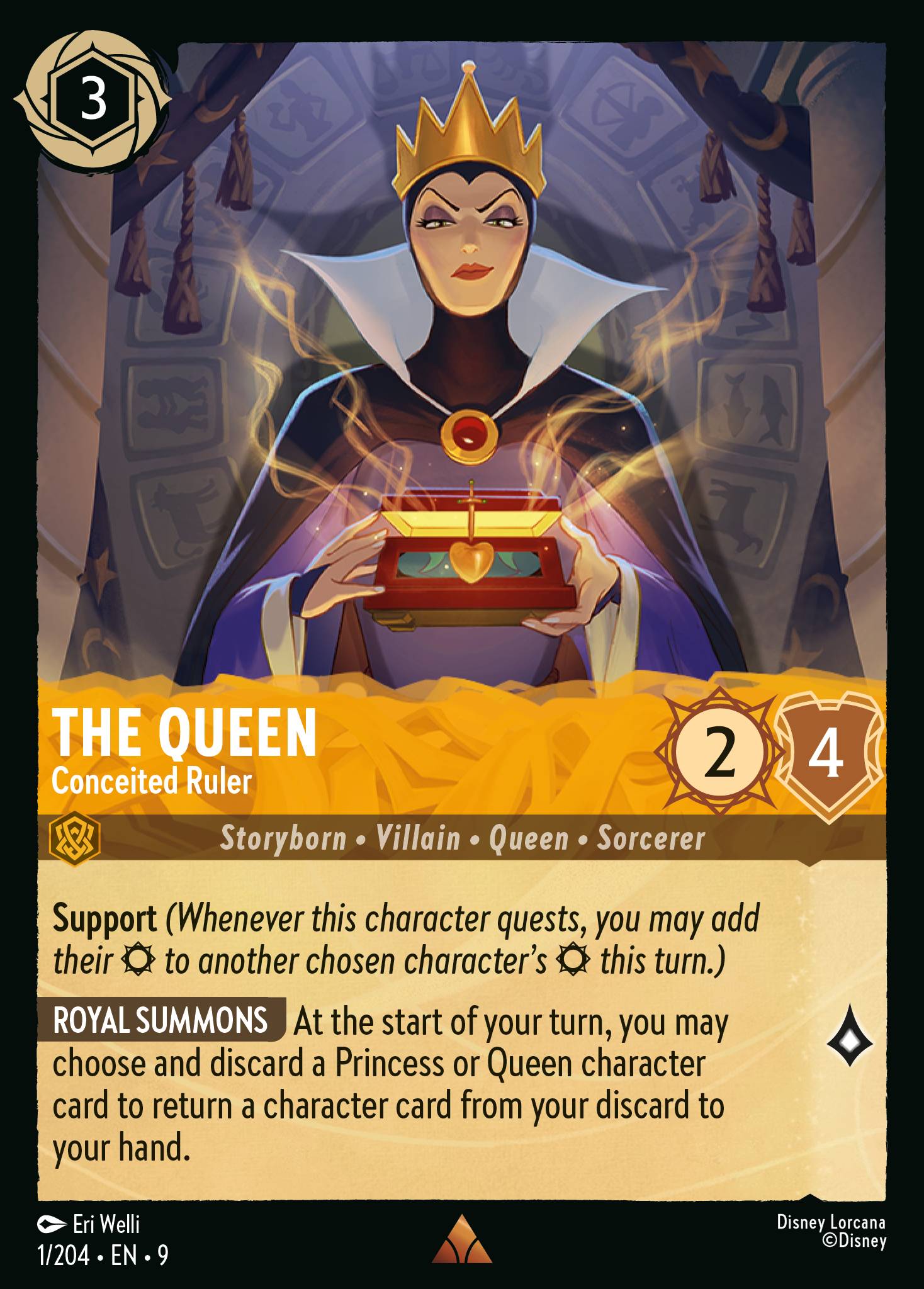 The Queen — Conceited Ruler Disney Lorcana card