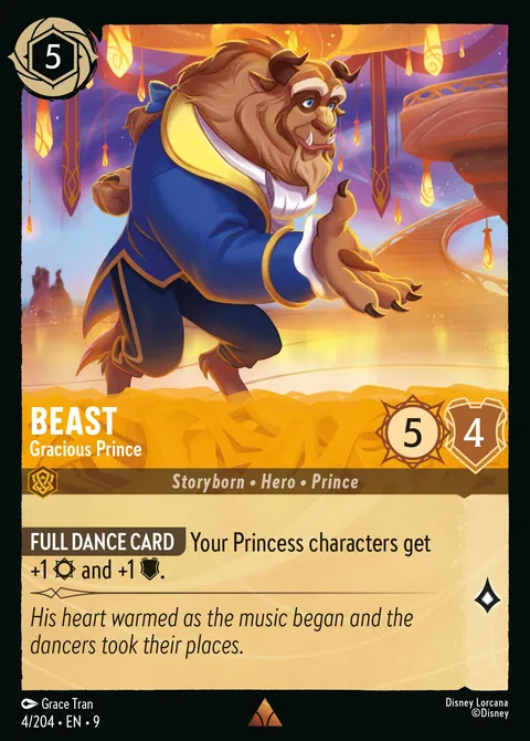 Beast — Gracious Prince Disney Lorcana card