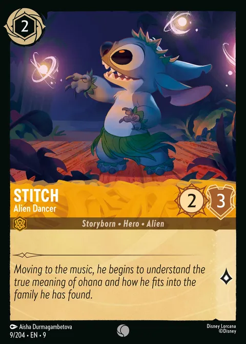Stitch — Alien Dancer Disney Lorcana card