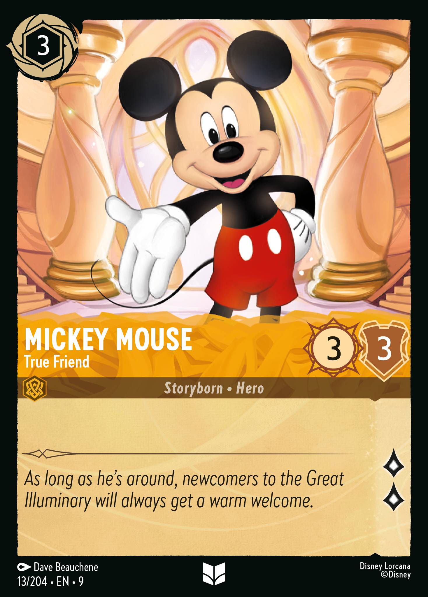Mickey Mouse — True Friend Disney Lorcana card