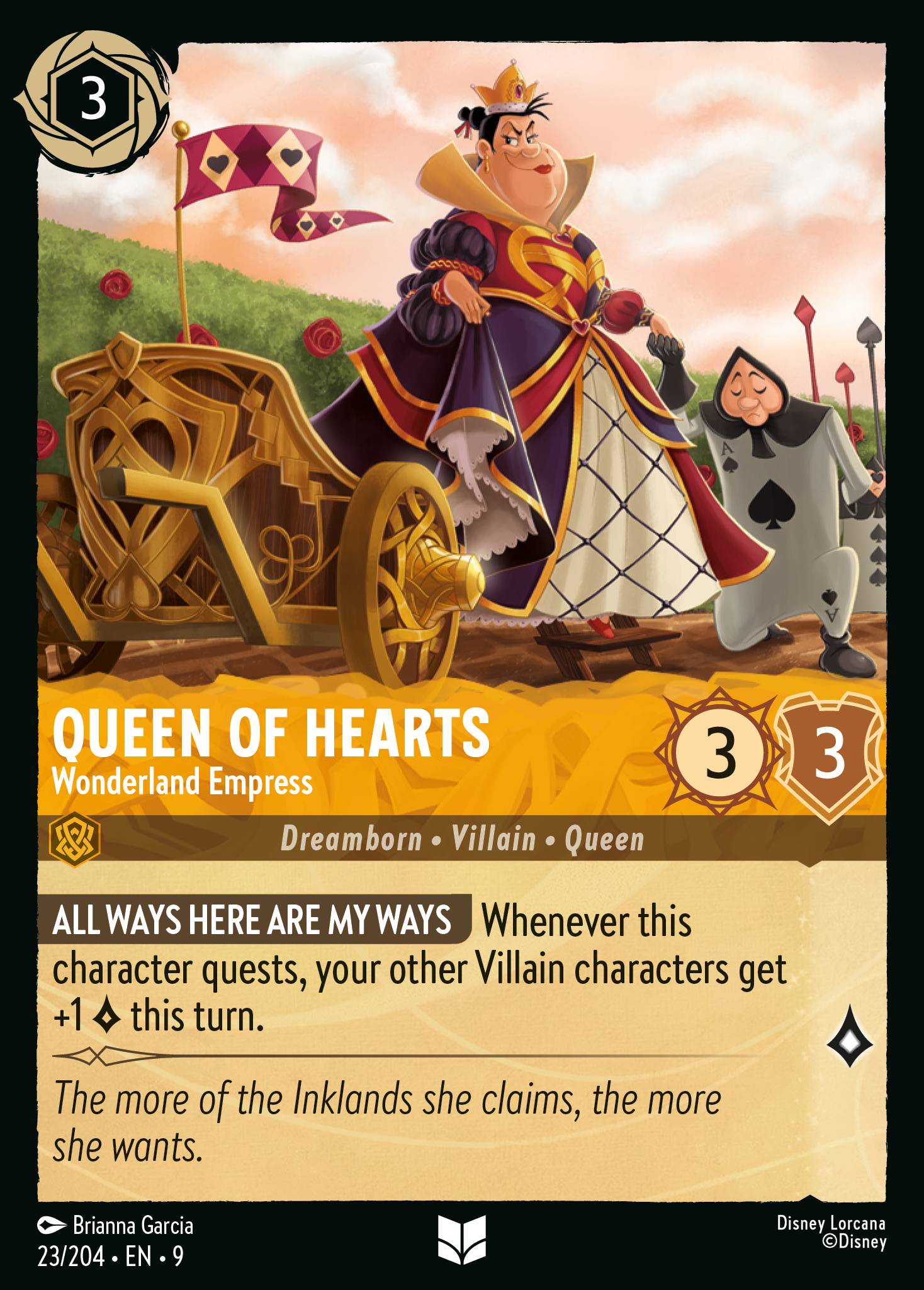 Queen of Hearts — Wonderland Empress Disney Lorcana card