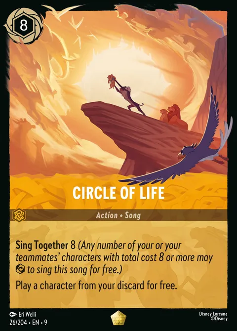 Circle of Life Disney Lorcana card