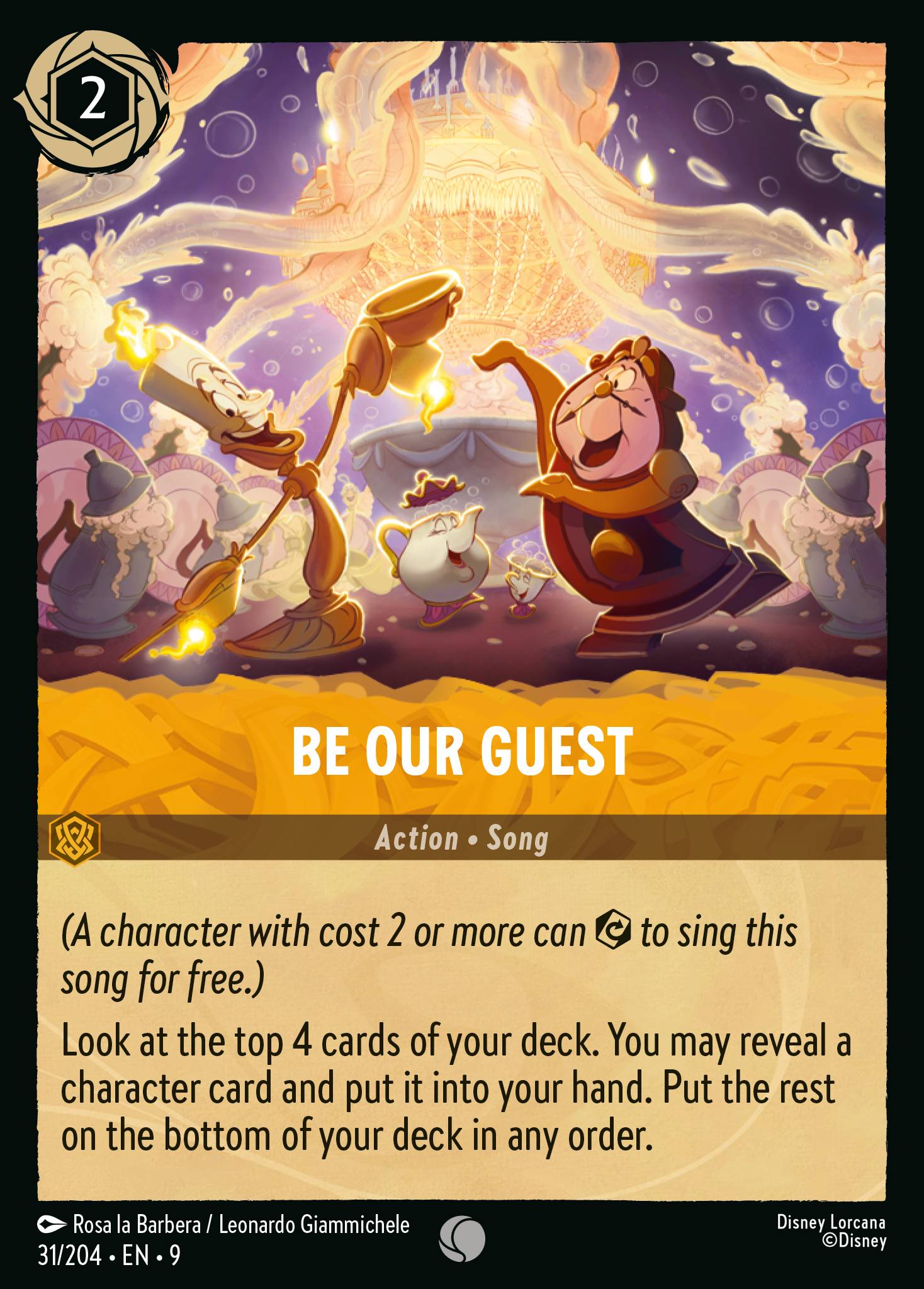 Be Our Guest Disney Lorcana card
