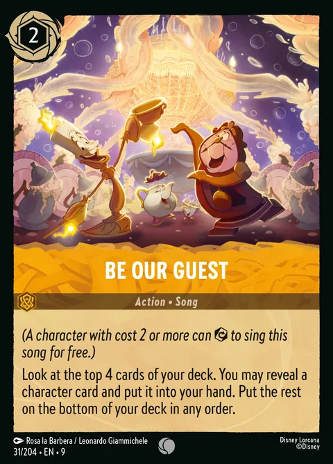 Be Our Guest Disney Lorcana card