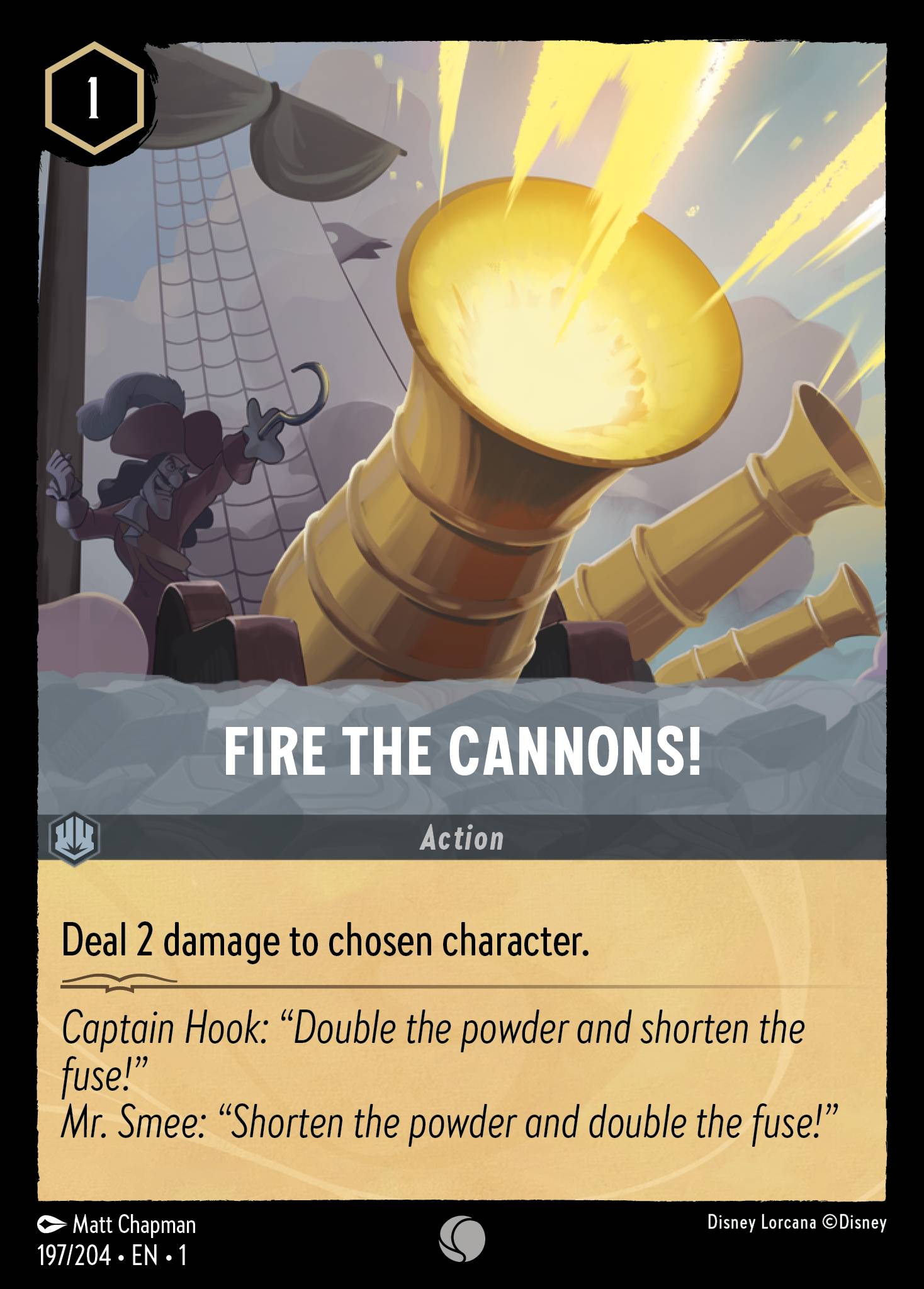 Fire the Cannons! Disney Lorcana card