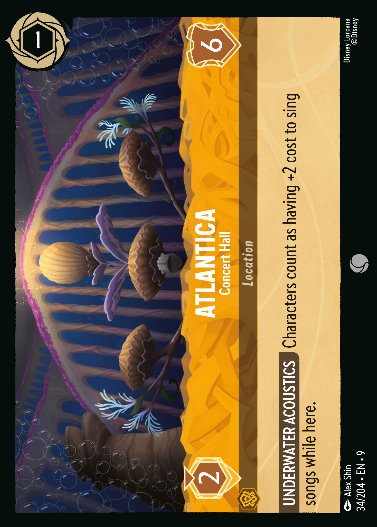 Atlantica — Concert Hall Disney Lorcana card