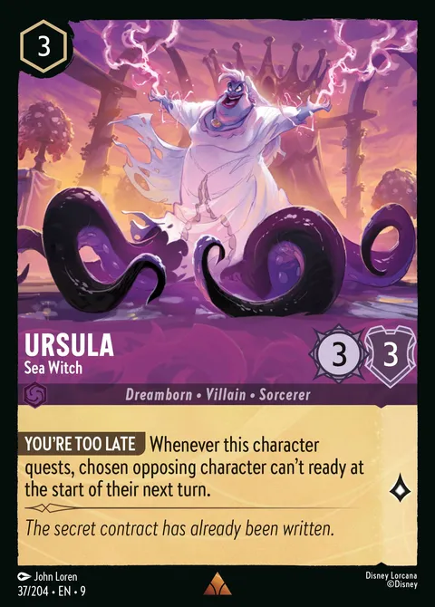 Ursula — Sea Witch Disney Lorcana card