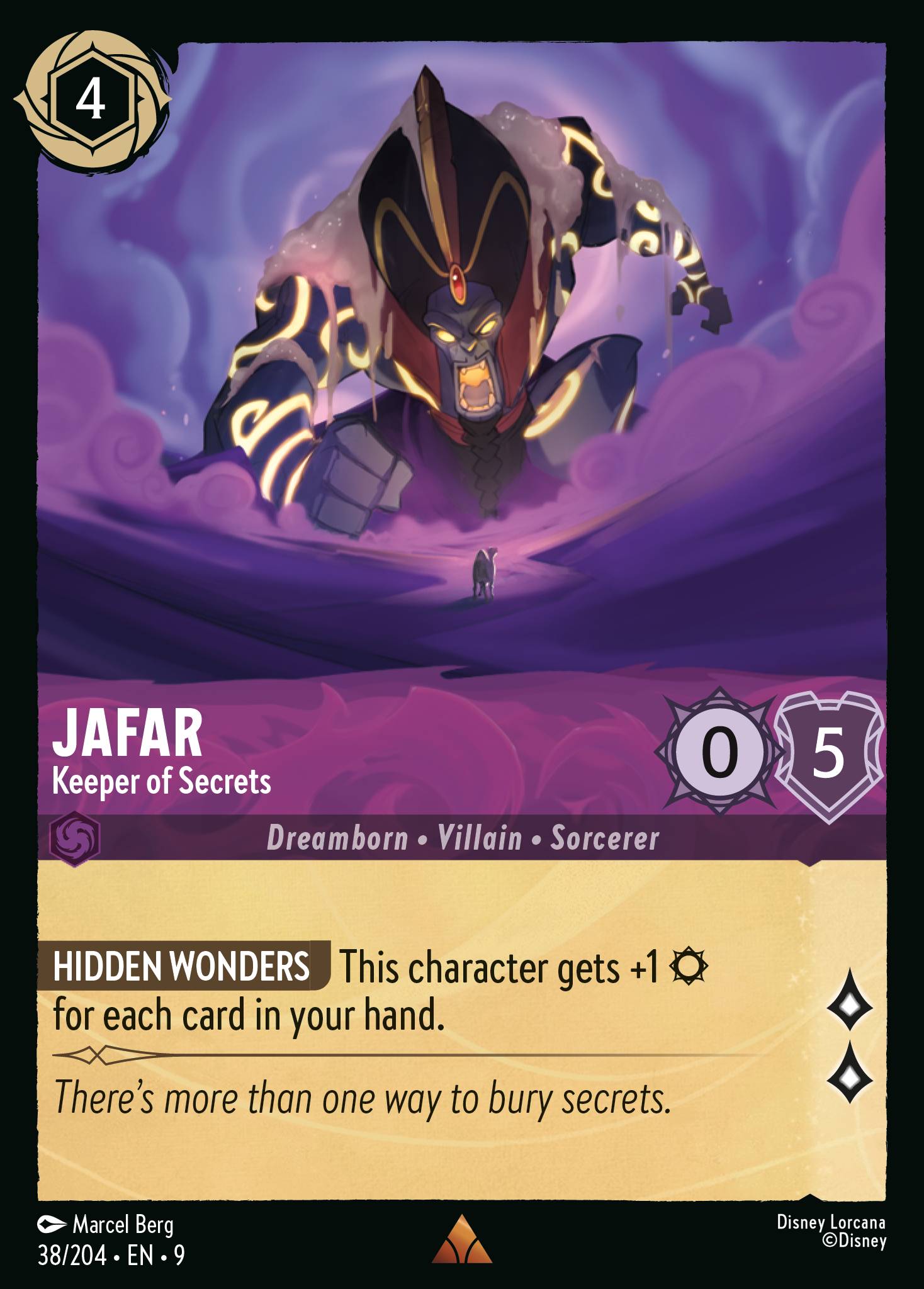 Jafar — Keeper of Secrets Disney Lorcana card