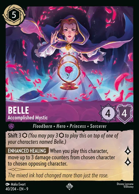 Belle — Accomplished Mystic Disney Lorcana card