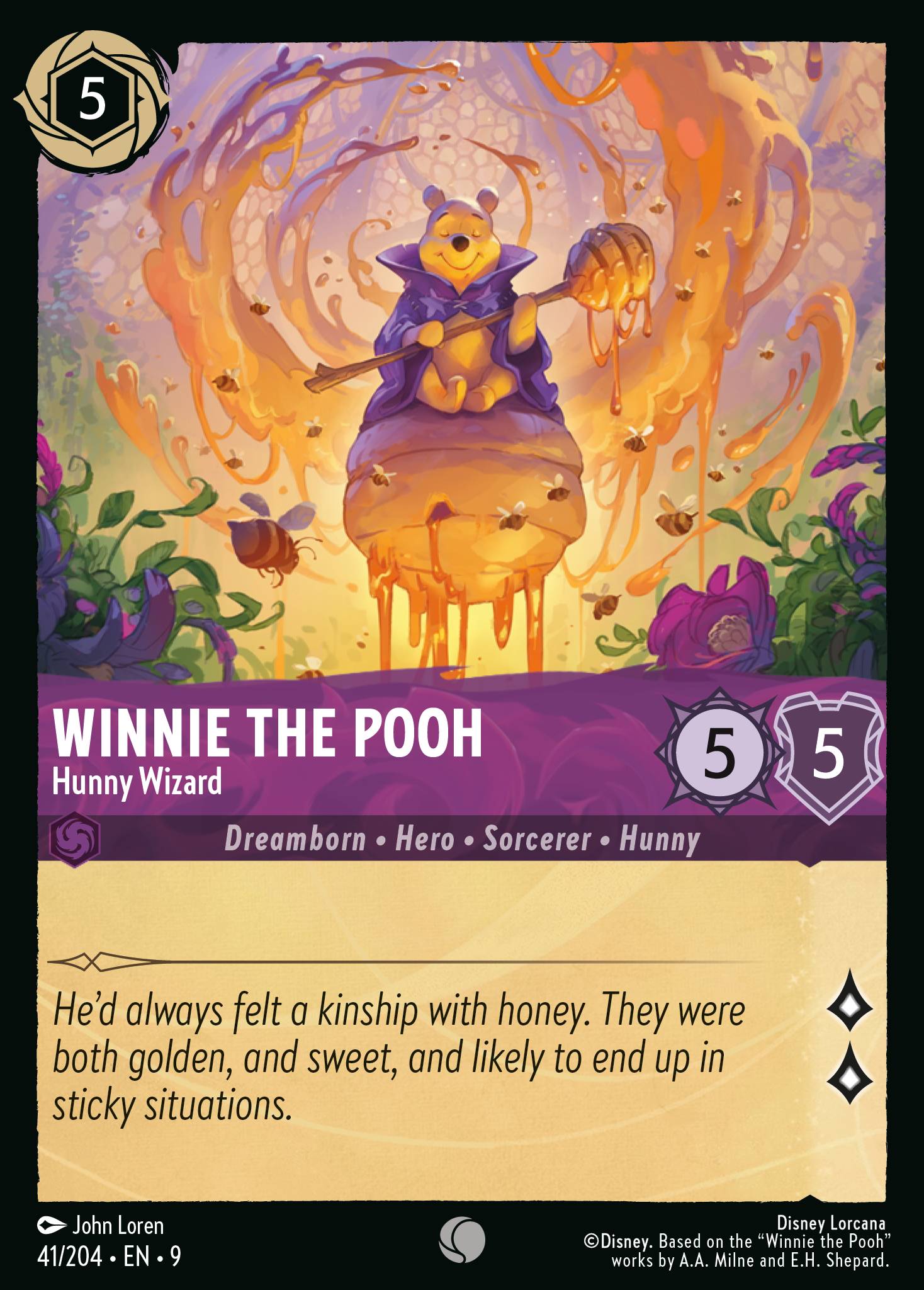 Winnie the Pooh — Hunny Wizard Disney Lorcana card