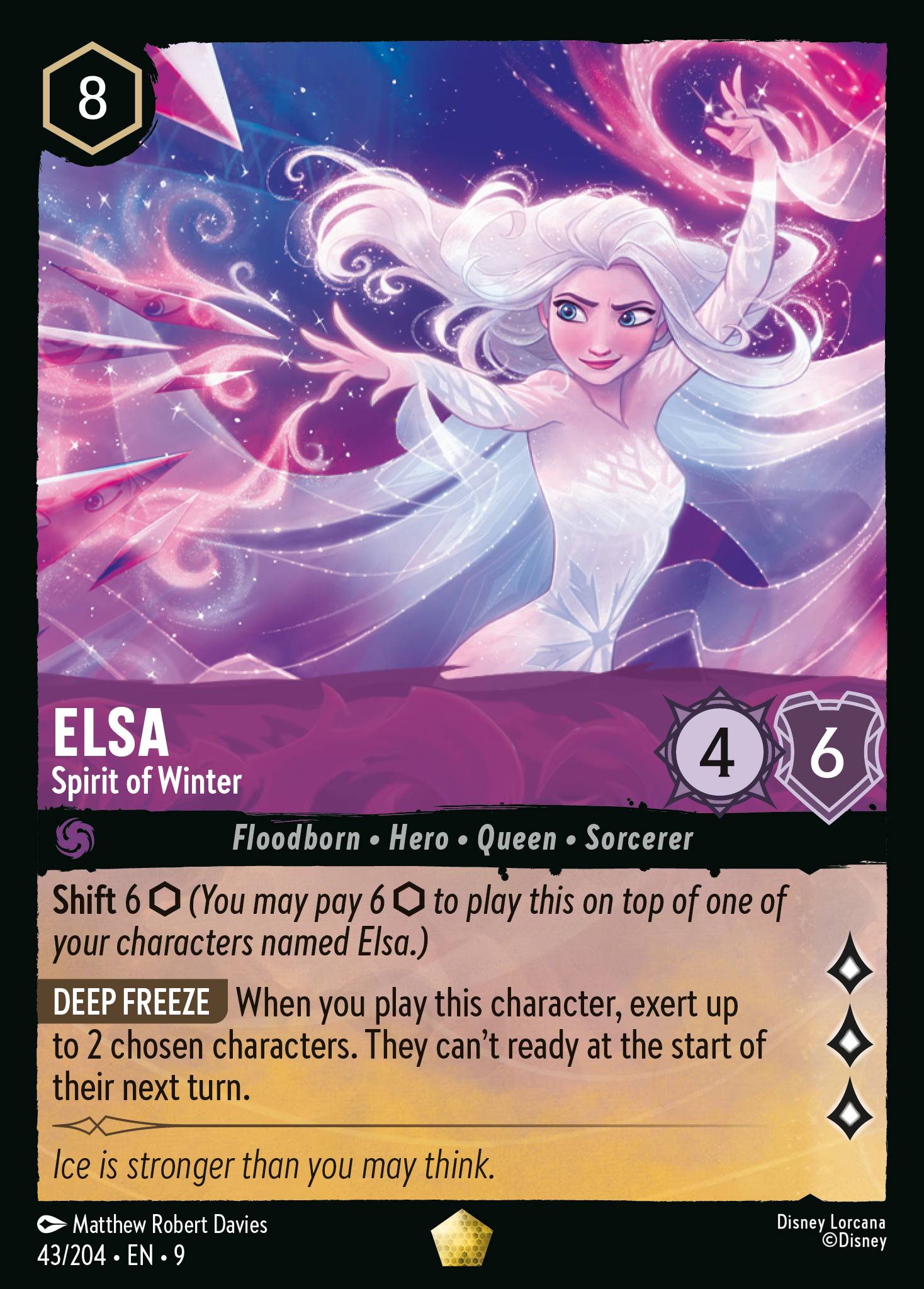 Elsa — Spirit of Winter Disney Lorcana card