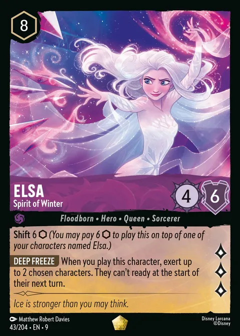 Elsa — Spirit of Winter Disney Lorcana card