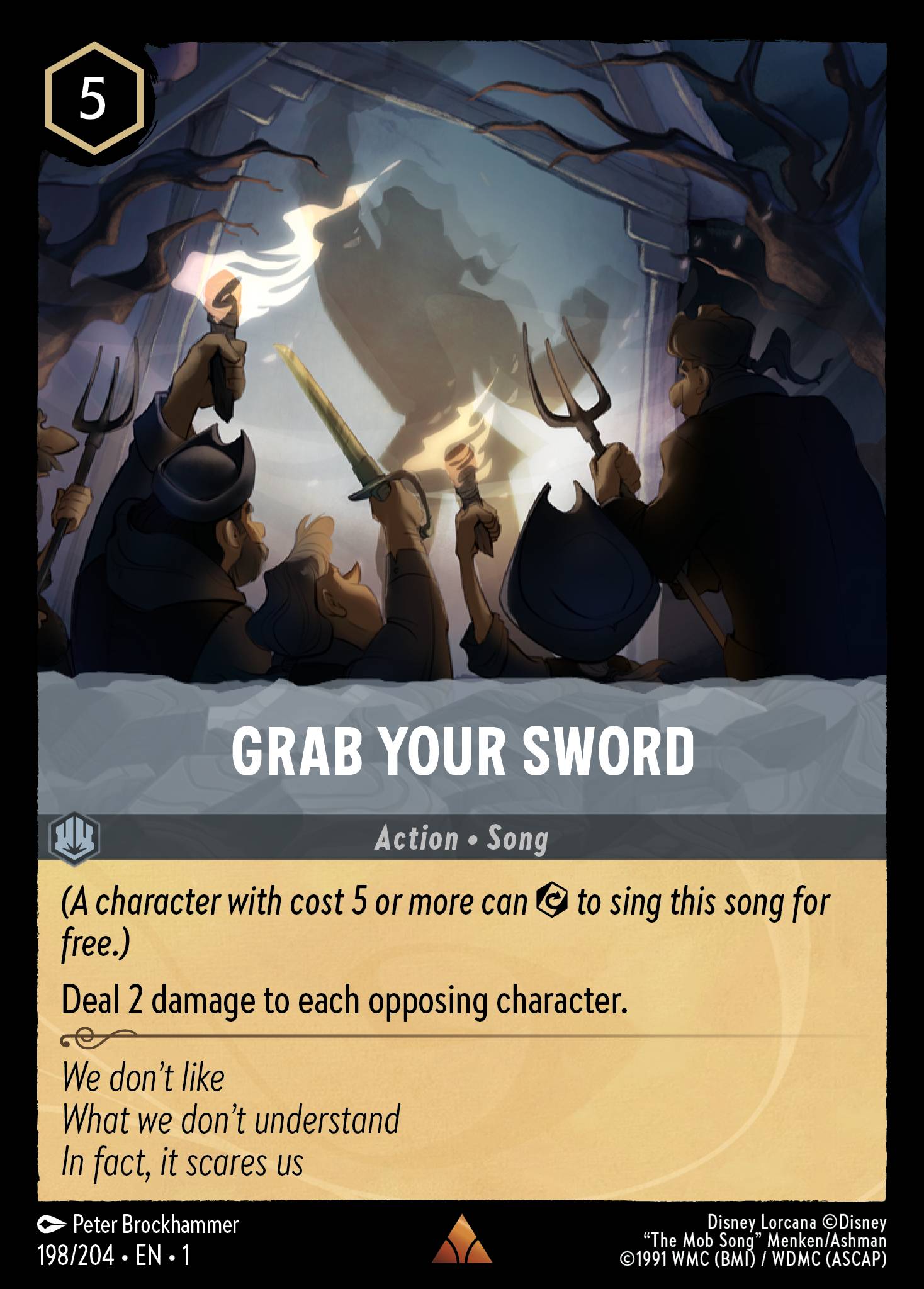 Grab Your Sword Disney Lorcana card