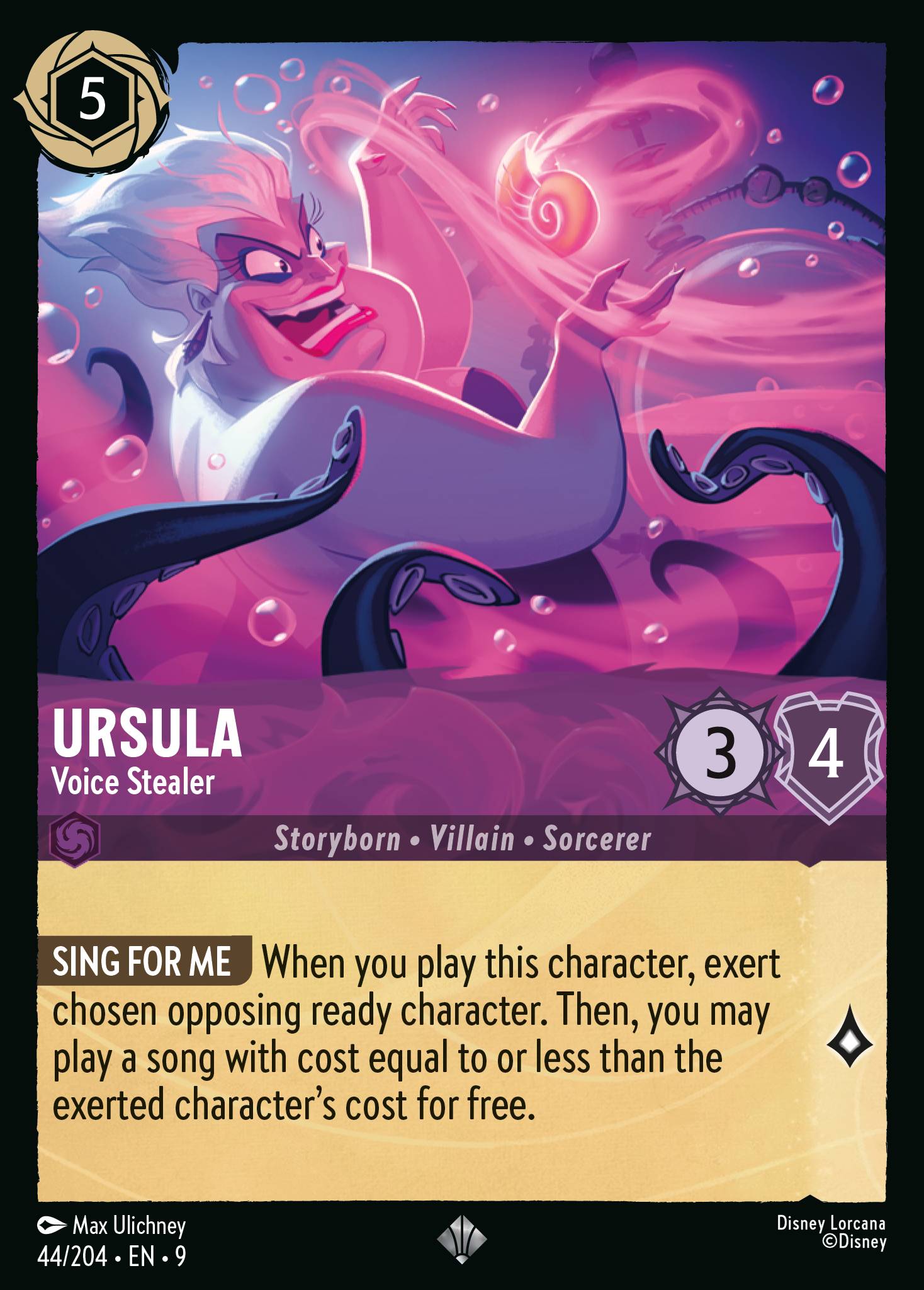 Ursula — Voice Stealer Disney Lorcana card