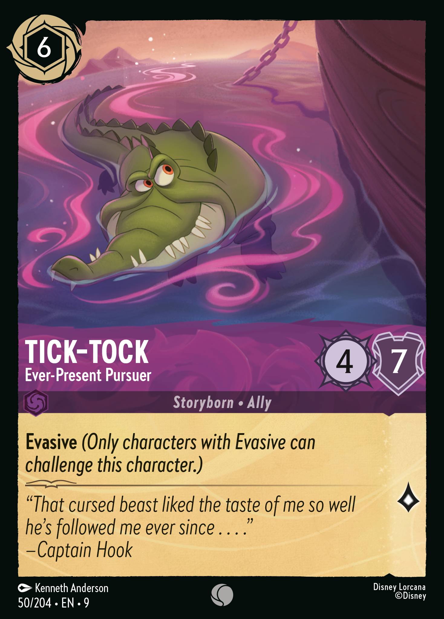 Tick-Tock — Ever-Present Pursuer Disney Lorcana card