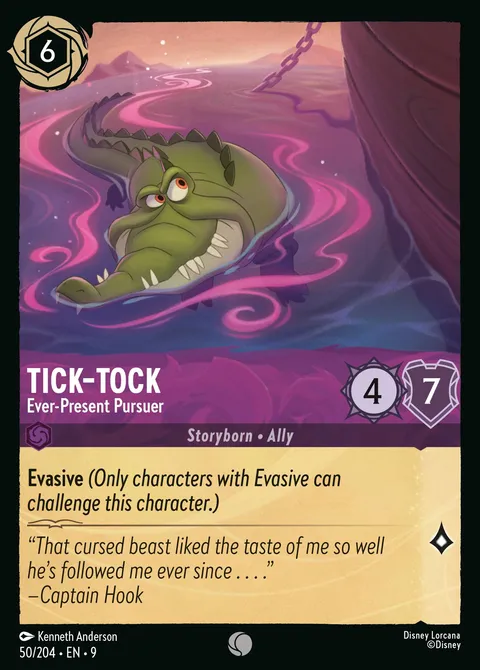 Tick-Tock — Ever-Present Pursuer Disney Lorcana card