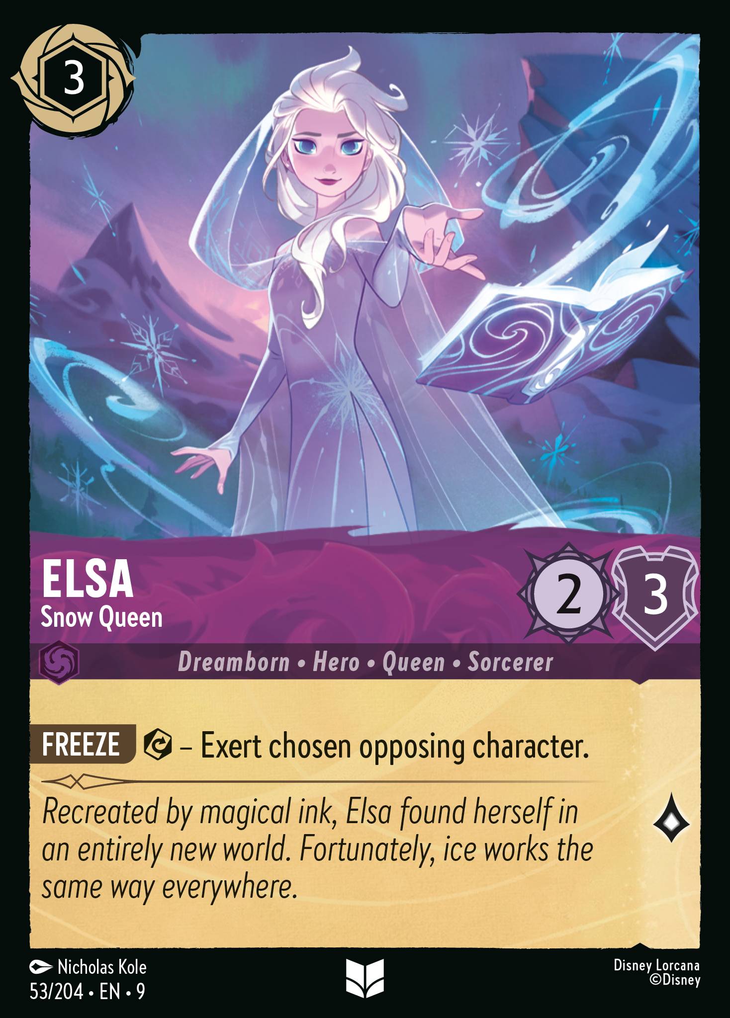 Elsa — Snow Queen Disney Lorcana card