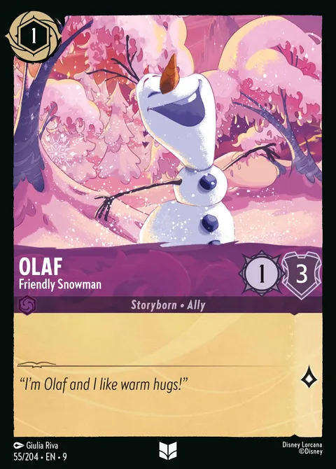 Olaf — Friendly Snowman Disney Lorcana card