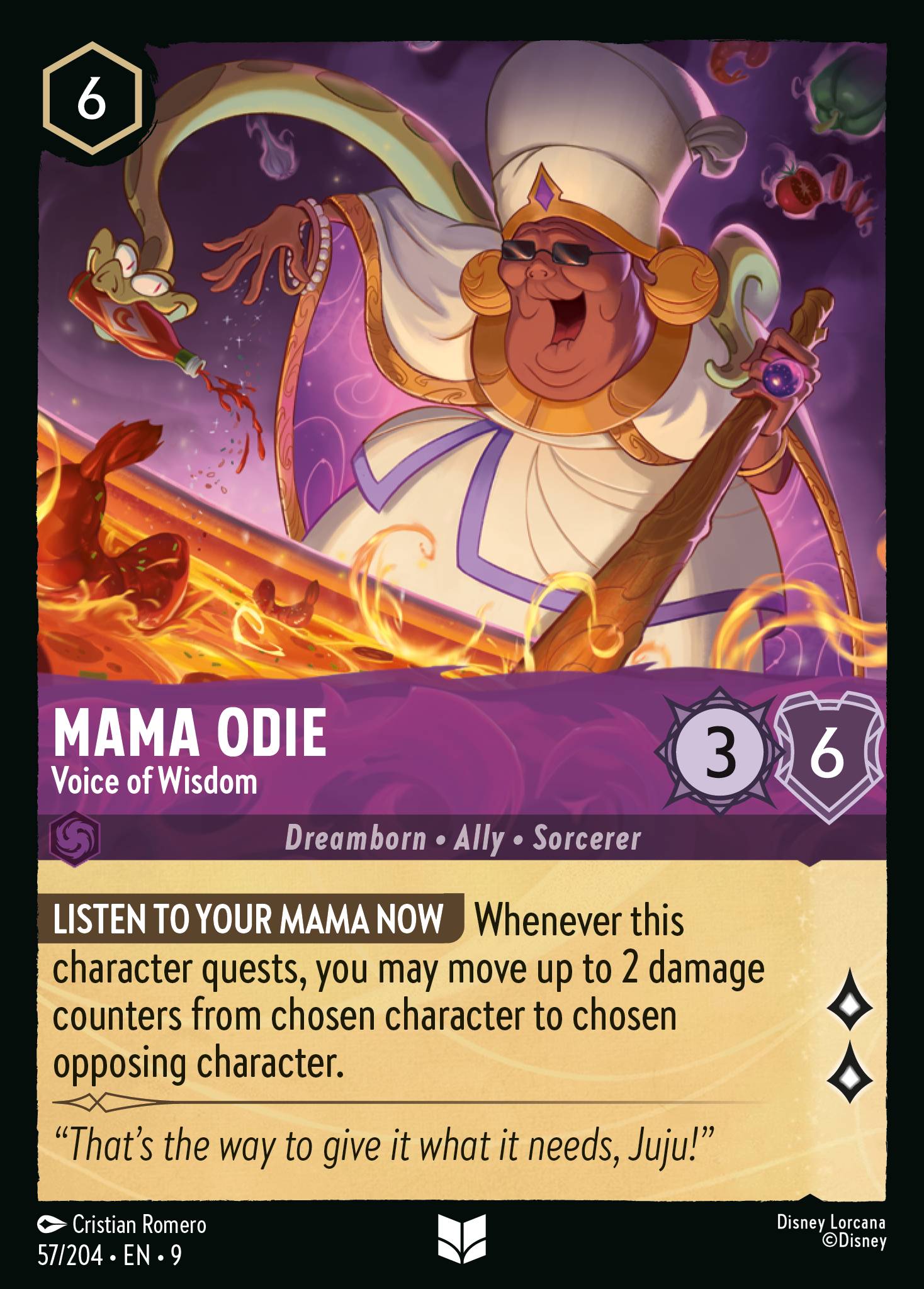 Mama Odie — Voice of Wisdom Disney Lorcana card