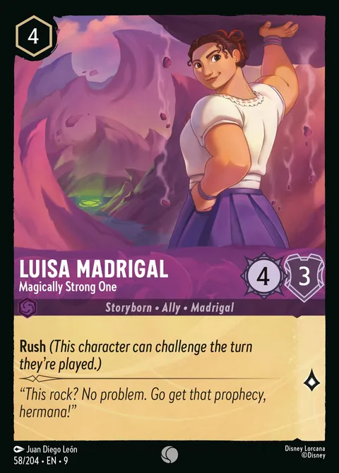 Luisa Madrigal — Magically Strong One Disney Lorcana card