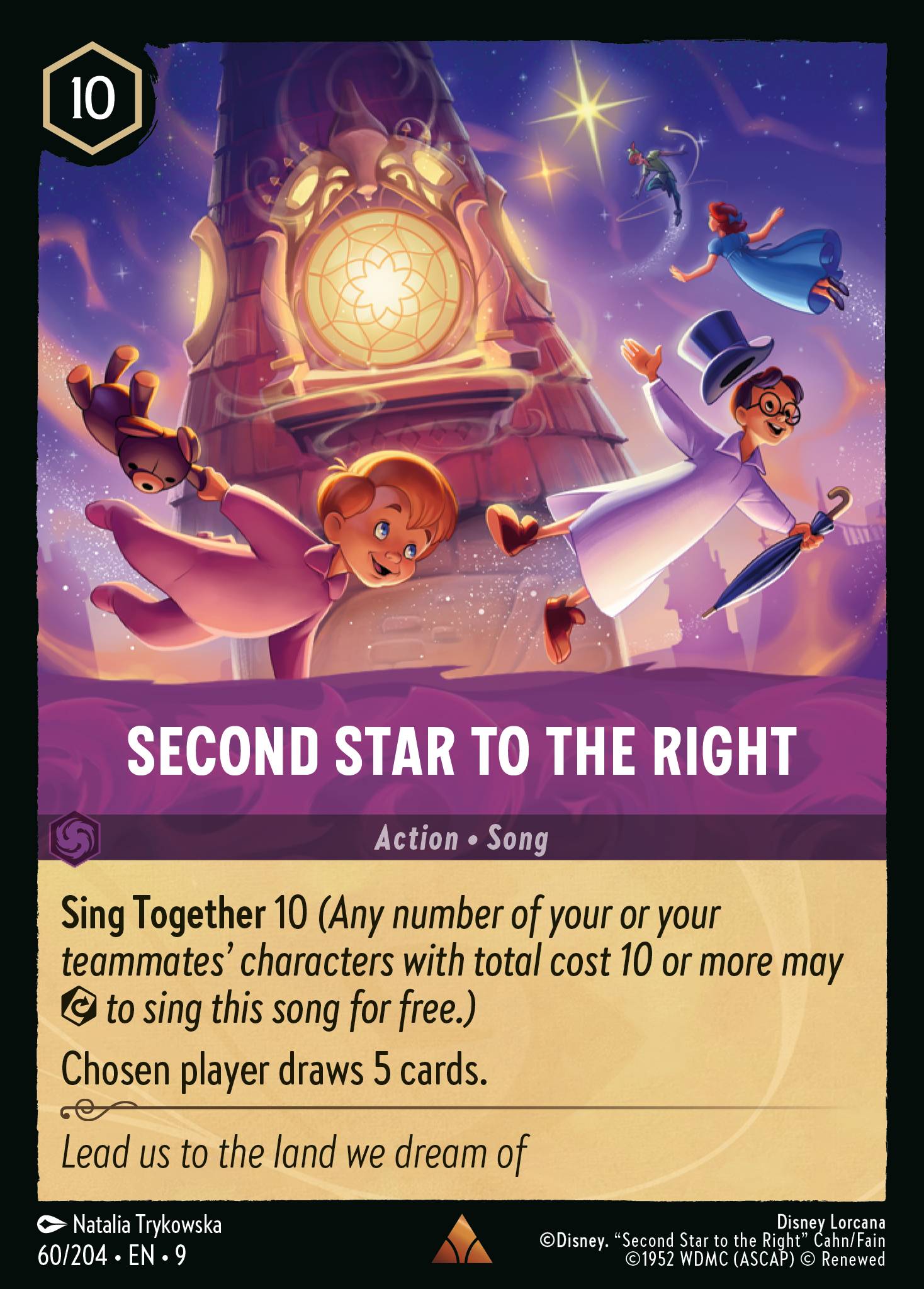 Second Star to the Right Disney Lorcana card