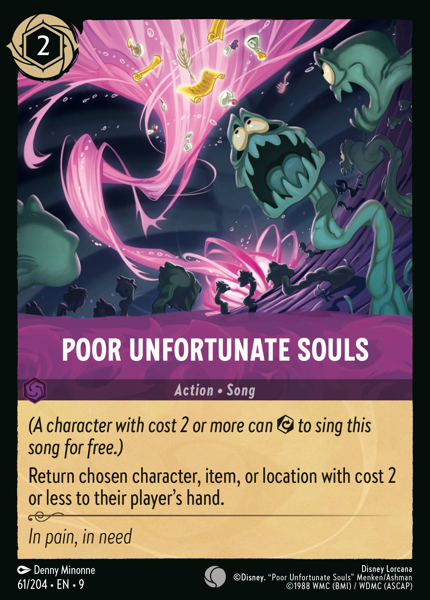Poor Unfortunate Souls Disney Lorcana card